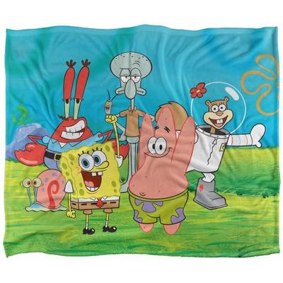 SpongeBob Schwammkopf Seiden-Gruppenszene Superweiche Decke