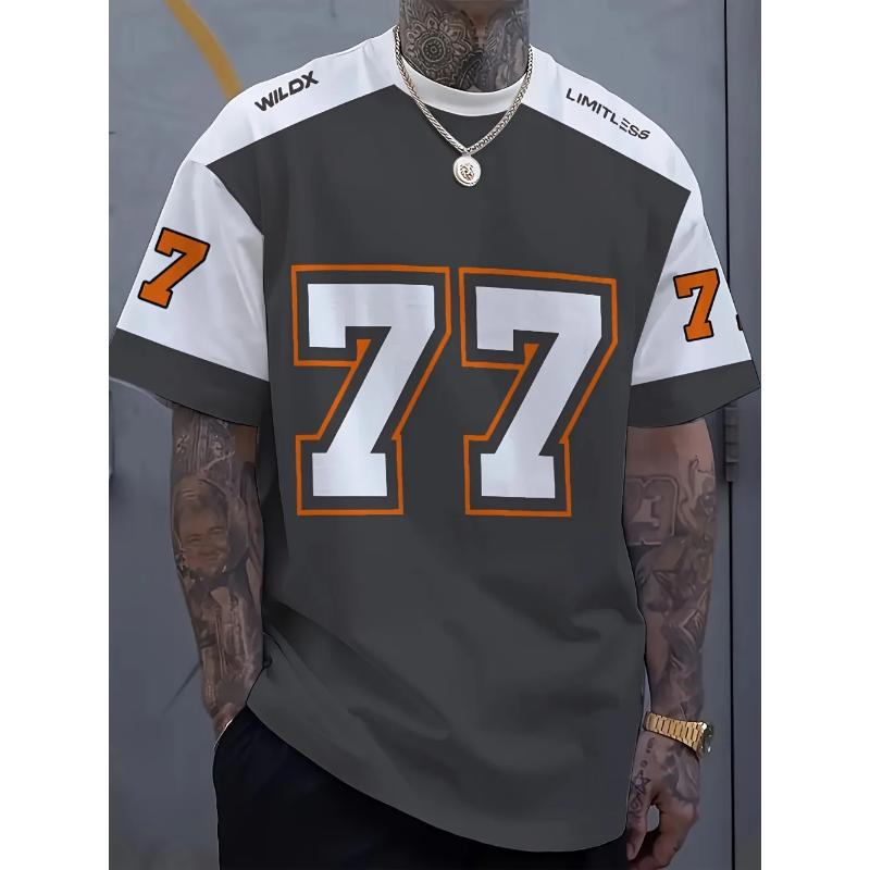 Fashionable Men's Clothing Simple Tops Loose Comfortable Short Sleeves Versatile T-Shirts Men’s