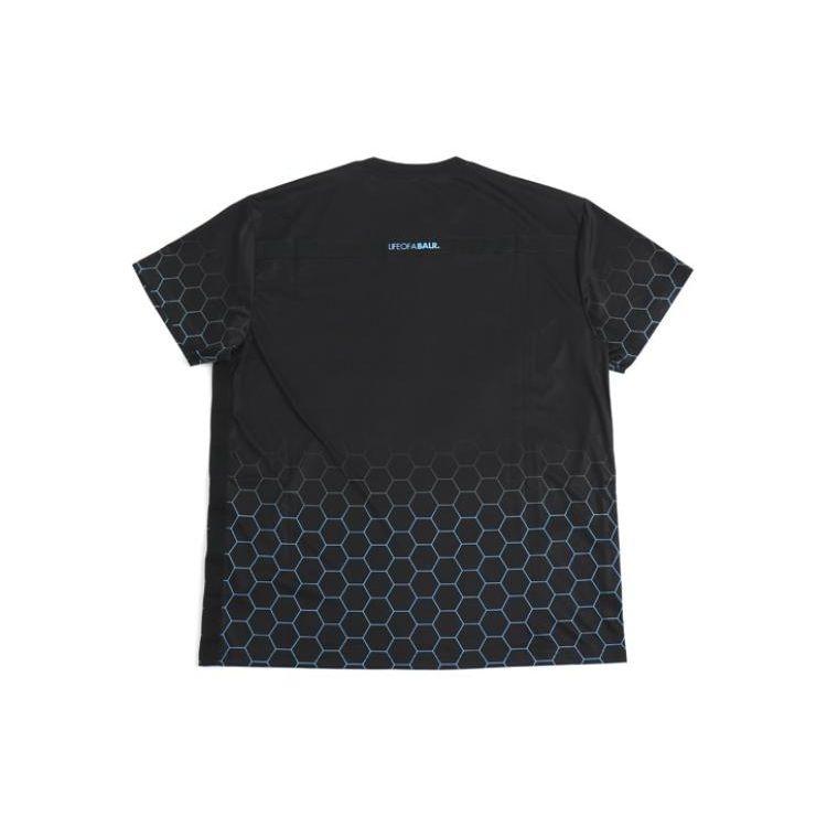 Puma X Balr Collaboration Manchester Letter Logo Printed Short Sleeve Football Shirt Men Tops Black 758788-01