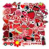 Cute And Colorful Waterproof Stickers For Luggage Water Bottles Computers And Cars Set Of 50 Jxz-tz