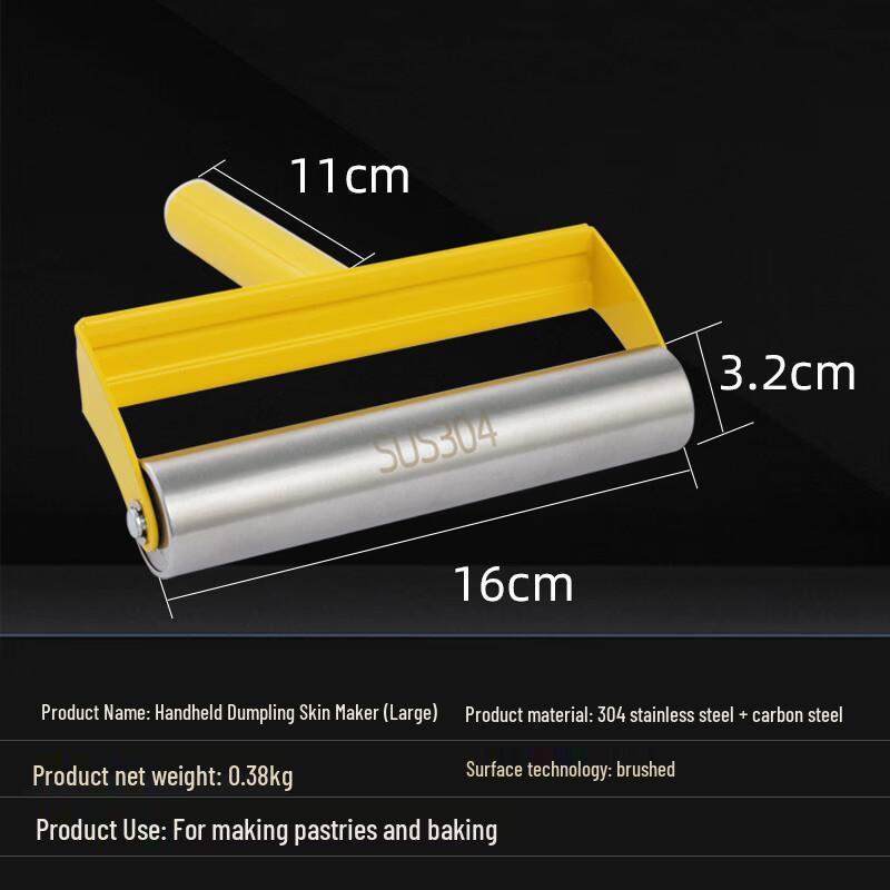 

Diri 304 Stainless Steel Handheld Rolling Pin