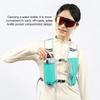 Running Vest Cycling Reflective Hydration Chest Bag Breathable Workout Vest with 500ml Water Bottle Storage Pocket for Cycling