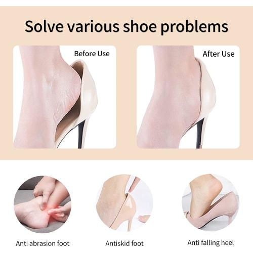 JUTOSU Heel Pads, Cushion Pads, Heel Protection Pads, Shoe Heel Protection Pads, Anti-Slip Pads, Prevents Shoes from Slipping Off, Prevents Slip-Ons,