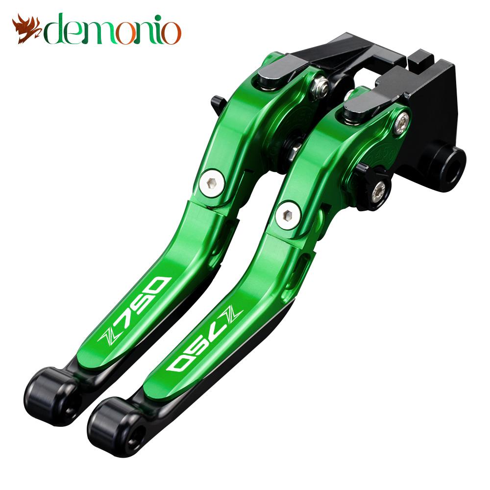 Motorcycle Adjustable Extendable Lever Brake Clutch Levers For Kawasaki Z750 2007 2008 2009 2010 2011 2012 Z 750