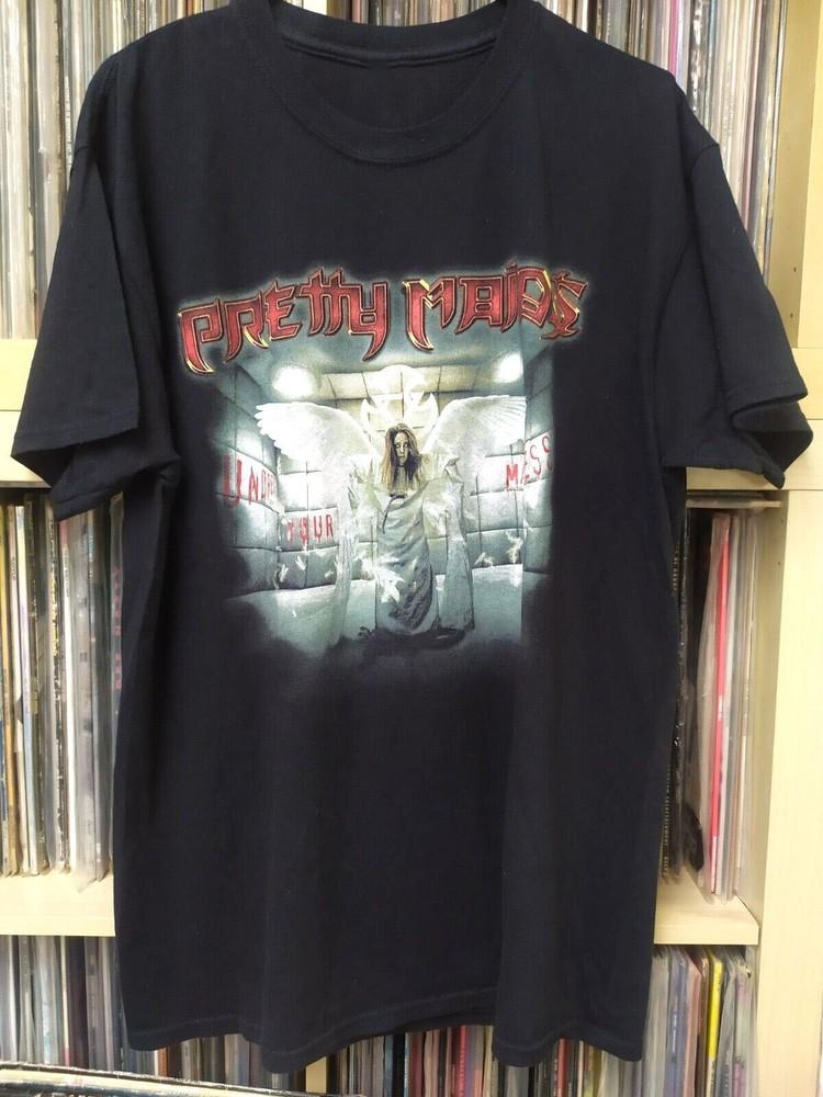 Редкая футболка PRETTY MAIDS Undress Your Madness BAND T-shirt BO147 Унисекс XL