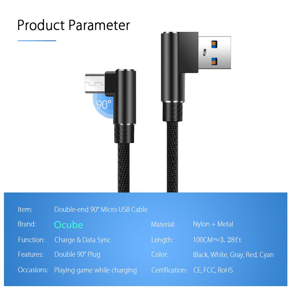Cablu Micro Usb Kablo 1m 2m 3m Încărcare rapidă Sincronizare de date Telefon mobil Încărcător Android Cablu nailon pentru Samsung Xiaomi Xiomi Redmi 7