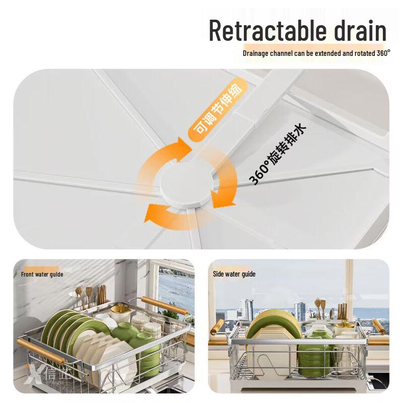 304 Stainless Steel Countertop Dish Drying Rack