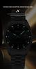 Oufanni Unisex Luminous Quartz Watch with Sunburst Dial and Waterproof Leather-Steel Band.