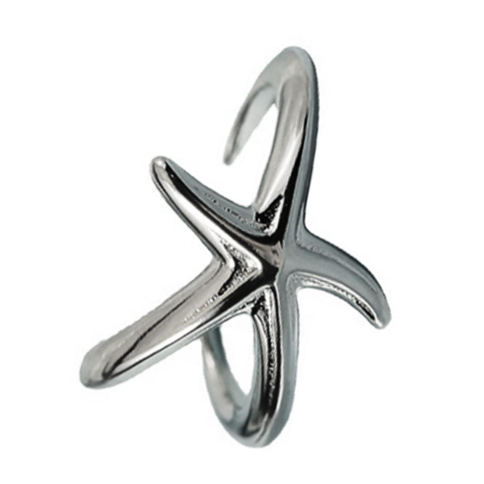 

Multipurpose Ocean Themed Starfish Adjustable Rings Jewelry Accessory for Nature Loving Women and Beach Enthusiasts белый