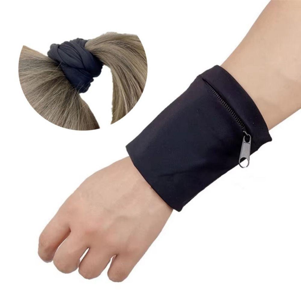 Lightweight Sports Wristlet Bag Zipper Closure Cycling Wrist Bag Zipper Wrist Wallet Running