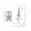 Fishing Shears Stainless Steel Folding Portable Travel Household Mini Scissors Fishing Small Eyebrow Scissors Foldable Thread Clipper
