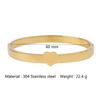 Heart-Shaped Stainless Steel Bracelet - European and American Style for Couples