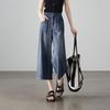 SOFSIL 2026 Summer Retro Wide-Leg Cropped Jeans