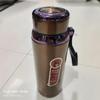 800/1000ml 316 Edelstahl Isolierte Wasserflasche Große Kapazität Sternenmuster Thermobecher Teefilter Outdoor Sportkessel