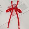 Japanese School Style Solid Color No-Tie Bow Tie for Women
