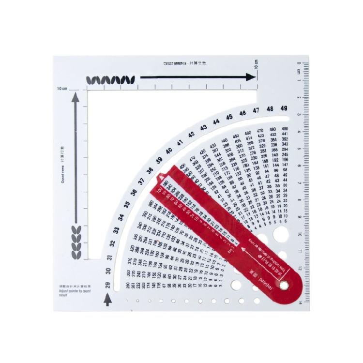 

Knitting Gauge Converter Ruler Big Eye Needle Knitting Tools for Sweater Crochet 1