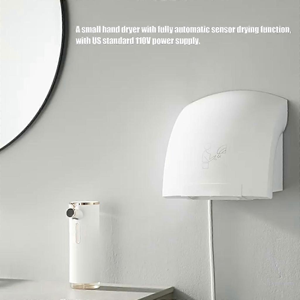 Energy Efficient Automatic Hand Dryer Space Saving Hand Dryer Easy Installation Air Dryer ABS Texture for Bathroom Use