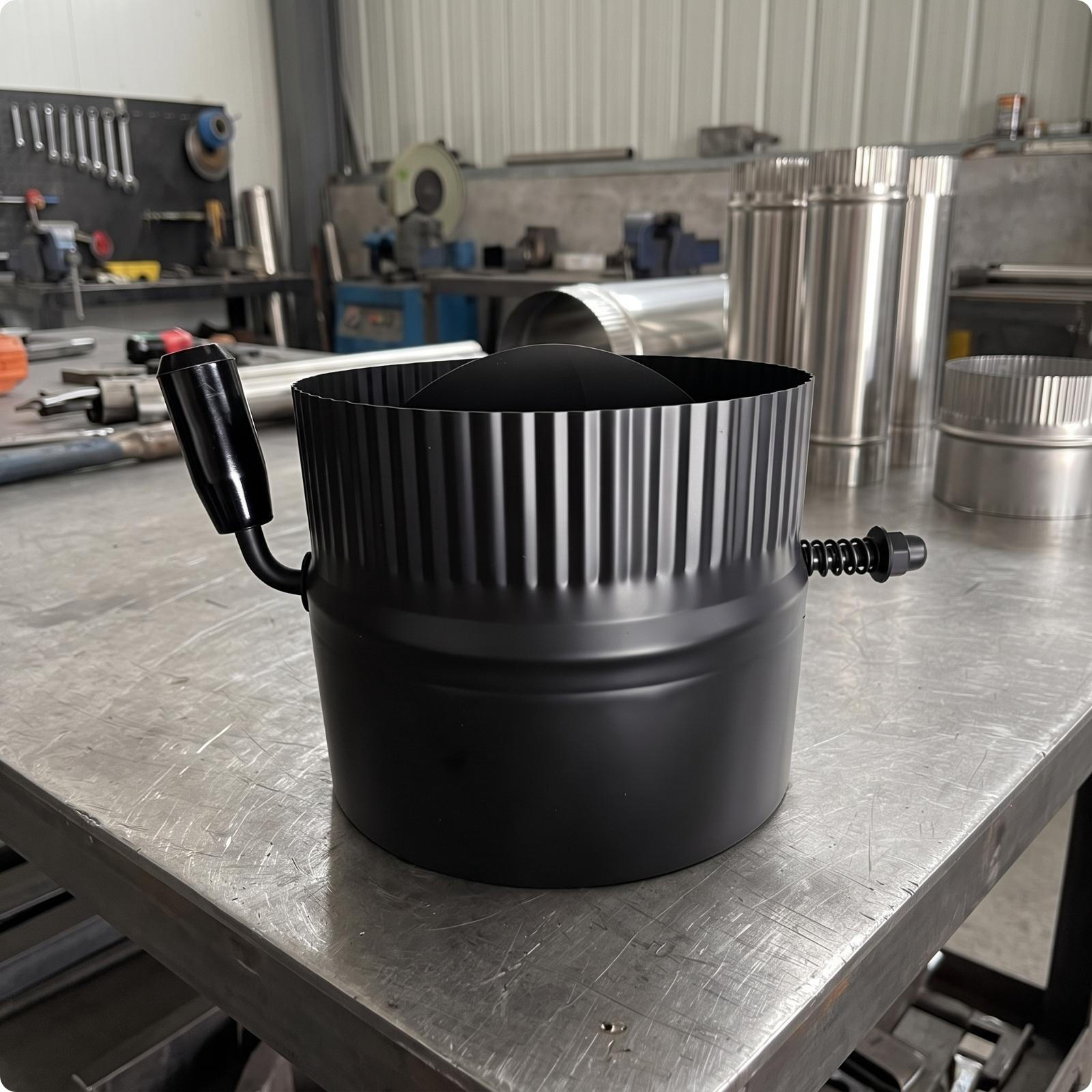Flue Damper with Side Handle Adjustable