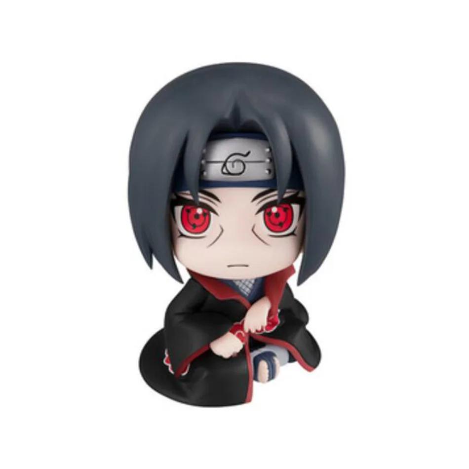 The 9.5cm Figure Uzumaki Naruto Kakashi Uchiha Sasuke Itachi Kawaii Toy Q Figural Car Decoration PVC Model Gift