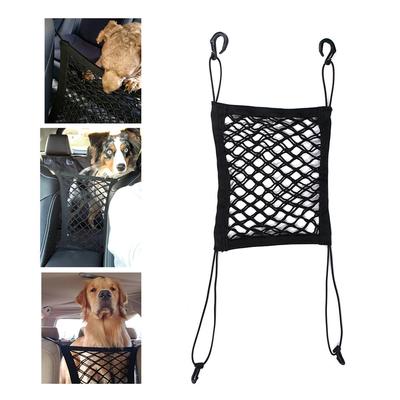 1 ADET Evcil Hayvan Araç İzolasyon Ağı Evcil Köpek Araba Koltuğu Kılıfı Taşınabilir Araç İçi Koruyucu Ağ Araba Evcil Hayvan Güvenlik Ağı Siyah