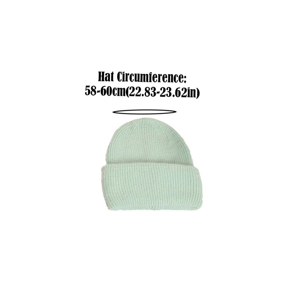 Thickened Knitted Cap Keep Warm Beanie Hats Casual Hooded Hat Outdoor