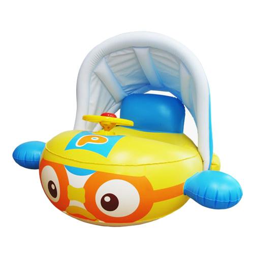 [pororomall] Pororo Flying Parasol Baby Swim Ring with Cushion Seat