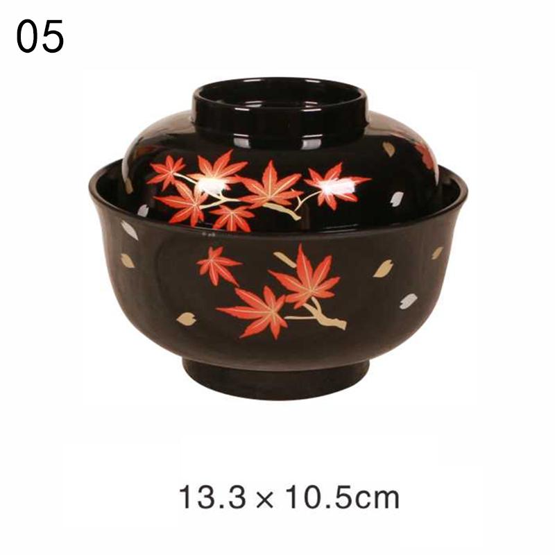Japanese Style Miso Bowl With Lid Salad Rice Ramen Soup Bowls Udon Bowls Restaurant Ramen Noodles Container Tableware