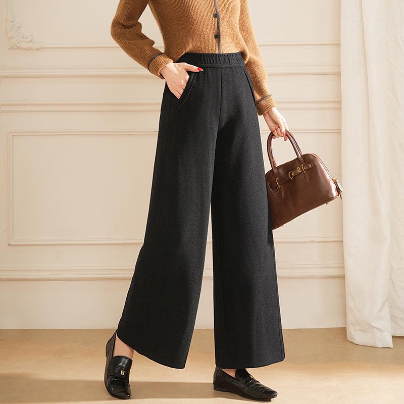 Kadın Yüksek Bel Geniş Bacak Yoga Pantolonu - Hızlı Kuruyan, Nefes Alabilen, Nervürlü ve Esnek - Açık Hava Sporları ve Fitness İçin