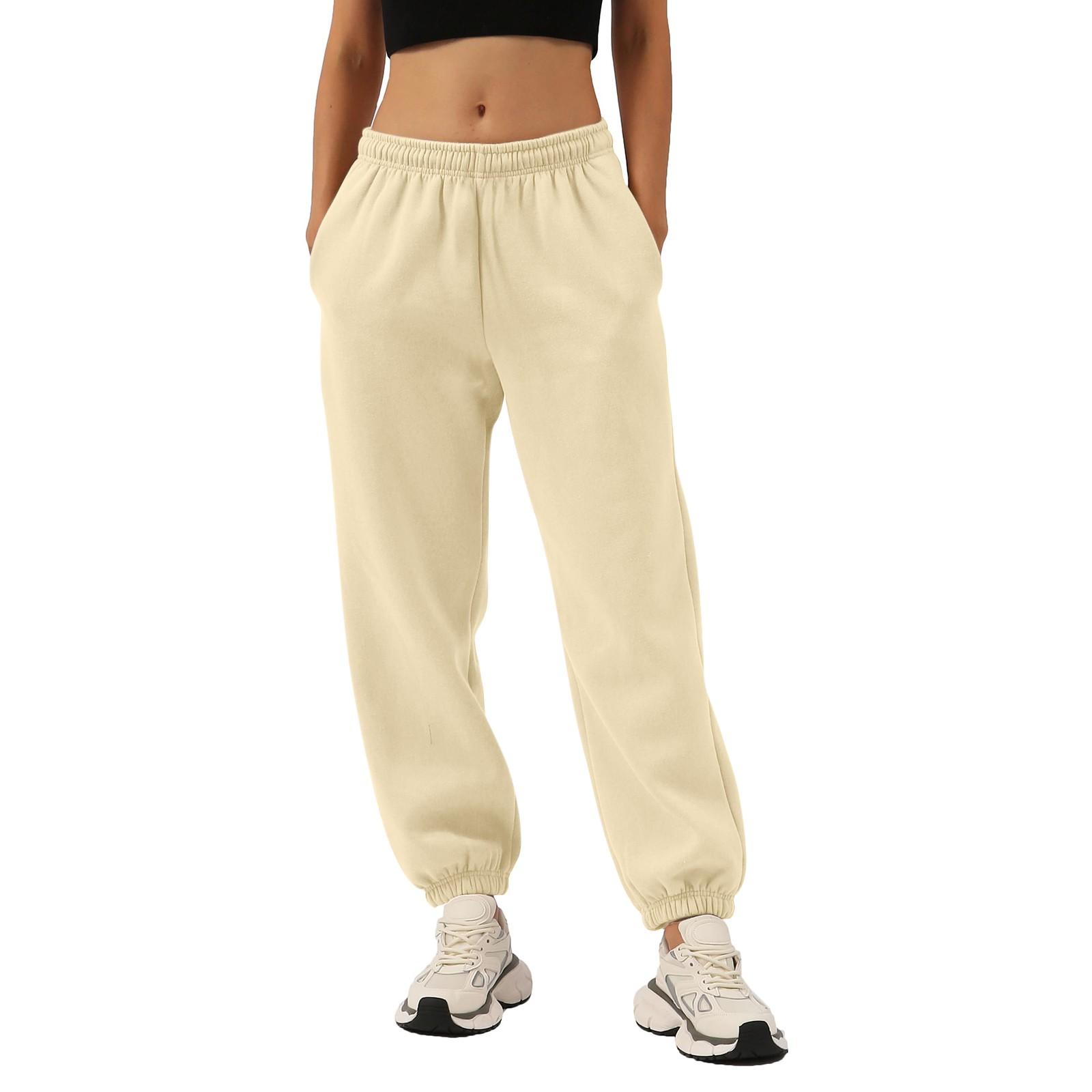 Женские тренировочные брюки-джоггеры с высокой талией, мешковатые снизу L