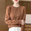 Women's Round Neck Sweater Pullover Sweater Autumn and Winter Warm Temperament Top