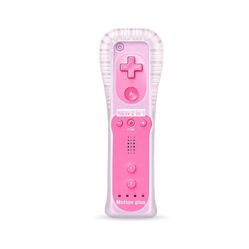 A Pair Remote Controller with Nunchuck Controller for Wii Games Control for Wii Console Wireless Gamepad with Motion Plus