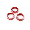 Red Aluminum AC Climate Control Knob Ring Covers For 2018-up Volkswagen Atlas