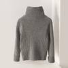 Children's Fashionable Casual Fleece Turtleneck Long-sleeved Top