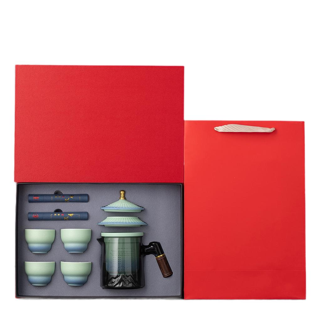 Forbidden City Merchandise Tea Set High-end Business Gifts Red Gift Box Company Annual Meeting Gifts for Foreigners