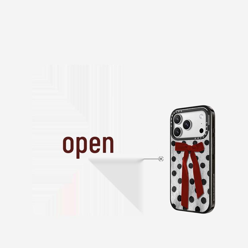 CASETiFY Festive Polka Dot Bowknot MagSafe iPhone 17 Pro Max Case