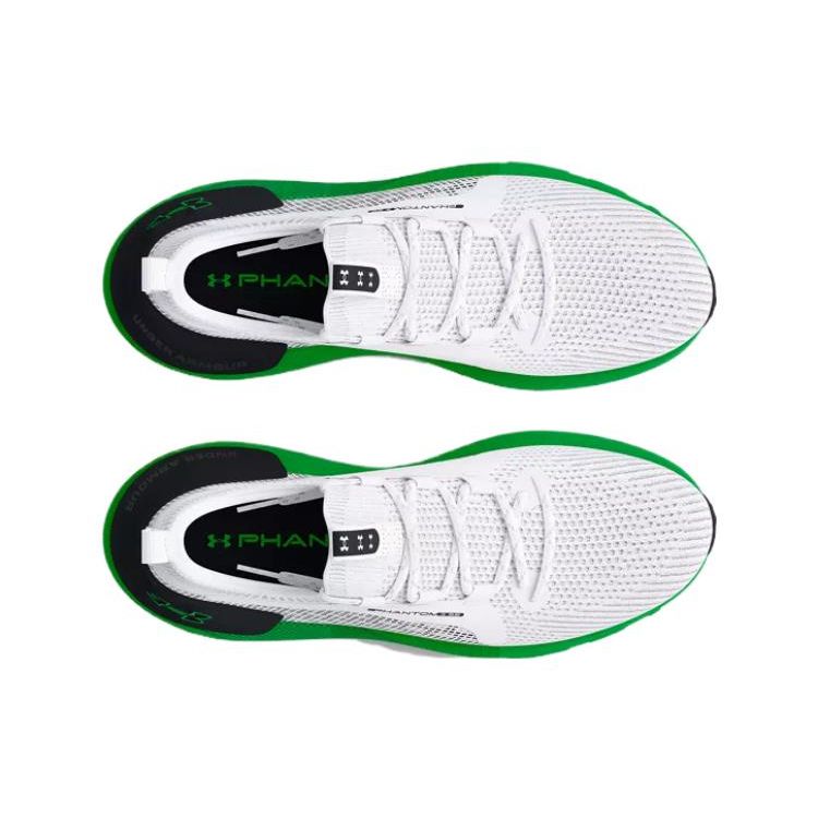 Under Armour HOVR Phantom 3 SE White Green Screen Men Sneakers Black 3026582-102