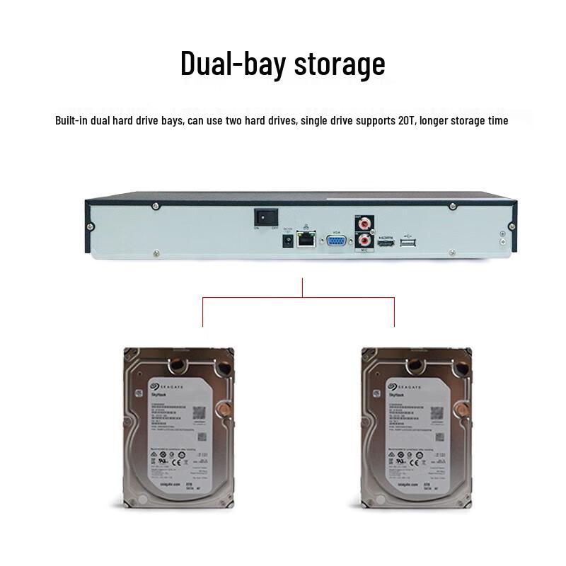 Dahua HD NVR Surveillance Recorder CN plug (adapter included)