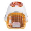 Plastic Pet Kennel Top Window Detachable Travel Dog Crate Cat Carrier with Handle Airline Friendly Yellow