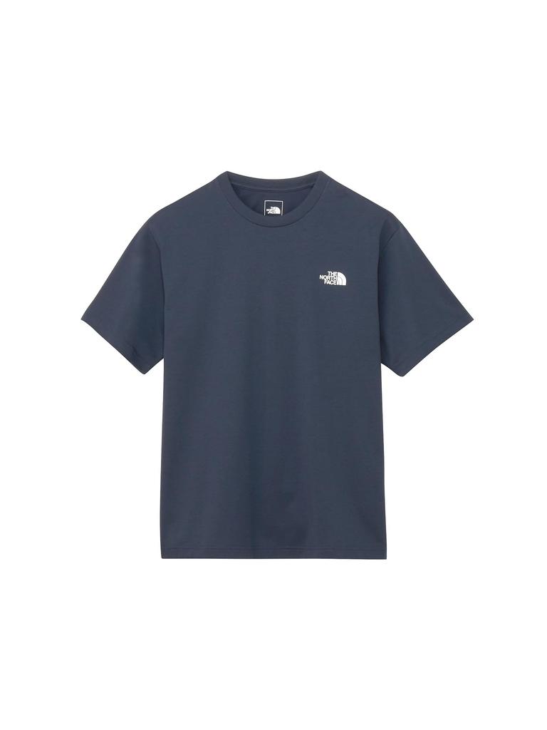 North Short Sleeve Bandana Square Logo Urban XL [The Face] Short-Sleeve T-Shirt, Tee, NT32446, Navy,