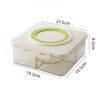 5 Grid Divided Plate with Lid Food Grade Plastic Fruit Storage Box  Snack Vegetable Fruit