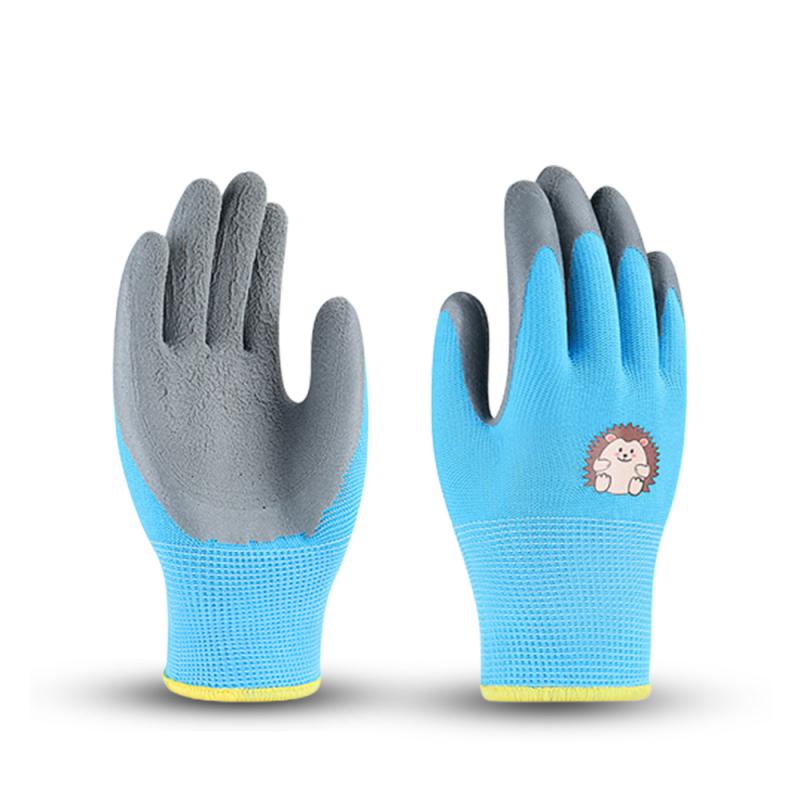 Gardening Gloves Kids Durable Waterproof Garden Work Gloves Non-Slip Children Safety Yard Work Gloves Portable Garden Supplies