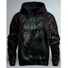 Graphic Lion Men's Fashion 3D Print Hoodie Streetwear Hoodies Long Sleeve Hooded Print Front Pocket Spring Hoodie Sweatshirt