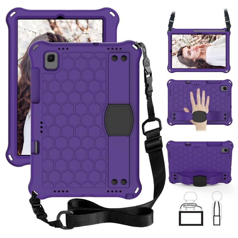 IPad 11 Case With Honeycomb Design 9.7 10.2 Inch Tablet Protective Cover Strap Stand Shockproof Silicone Shell