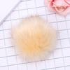 15cm Fashion Women Beanies Cap Knitted Hat Fur Pompom Skullie Imitation