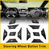 Steering Black Wheel Button Trim For Mercedes Benz E C G Class 2012-2016