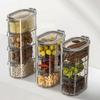 Modern Minimalist Spice Storage Container With Multilayer Food Grade Plastic For Kitchen Use