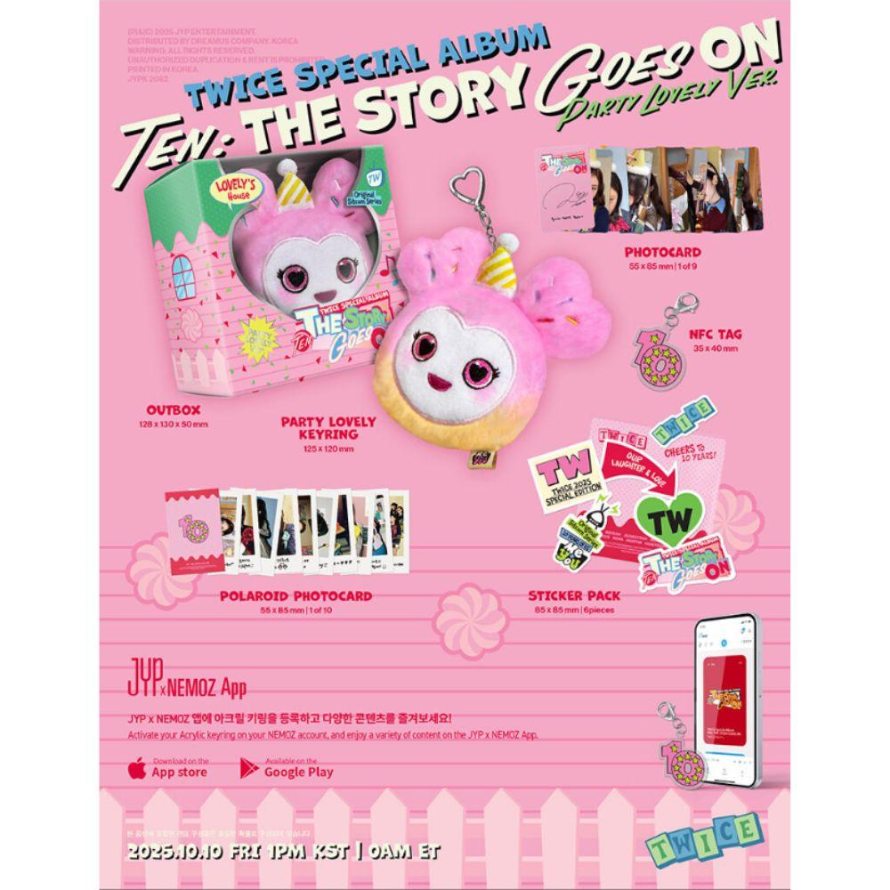 TWICE - Special Album TEN: The Story Goes On (Party Lovely Ver.)