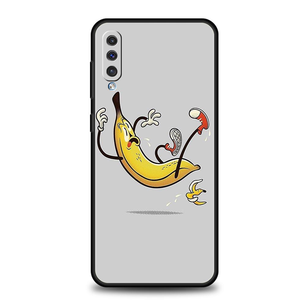 Funny Bite Apple Banana Phone Case for Samsung Galaxy A56 A36 A26 A16 A34 A24 A42 A22 A20 A12 A40 A30 A10 Soft TPU Cover Shell