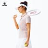 KELME Damen Kurzarm-Poloshirt mit Baumwollgefühl und Schnelltrocknung