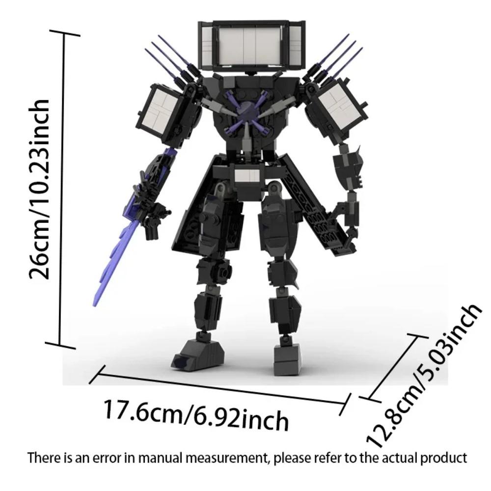 Moc Skibidi Toilet Builing Blocks Toy Titan Clock Man 2.0 Drill Man Titan TVMan Camerman Speakerman for Kids Boys Birthday Gifts